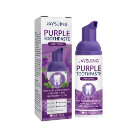 Jaysuing Purple Tooth Whitening Toothpaste Brightens Teeth, Cleanses Stains, Diminishes Odors, And Beauties Teeth Toothpaste