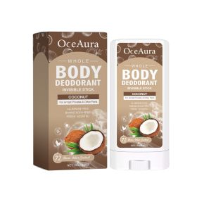 OceAura Coconut Body Deodorant Stick Cleansing Armpit Sweat & Odor Gentle & Soothing Deodorant Stick