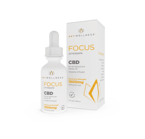 Sky Wellness CBD Focus Oil Drops 1500mg Pineapple