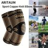 Elbow compression sleeve (1 pair)-prevents and restores tendonitis support for weight lifting, tennis, basketball, and cycling trips in the gym