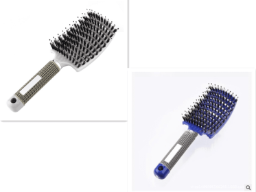 Hairbrush Anti Klit Brushy Haarborstel Women Detangler Hair Brush Bristle Nylon Scalp Massage  Teaser Hair Brush Comb (Option: Set E-Brush-Set)