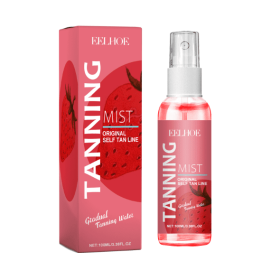 EELHOE Strawberry Tanning Mist Stay On Sun, Long-lasting, Tanning, Sun-kissed Skin, Gentle And Moisturizing Skincare (Option: 1pcs)