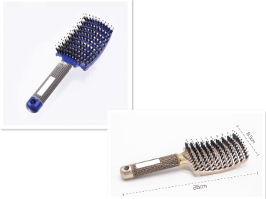 Hairbrush Anti Klit Brushy Haarborstel Women Detangler Hair Brush Bristle Nylon Scalp Massage  Teaser Hair Brush Comb (Option: Set G-Brush-Set)