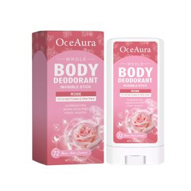 OceAura Rose Body Deodorant Stick With Rose Fragrance Is Natural And Refreshing To Reduce Underarm Odor (Option: 4pcs)